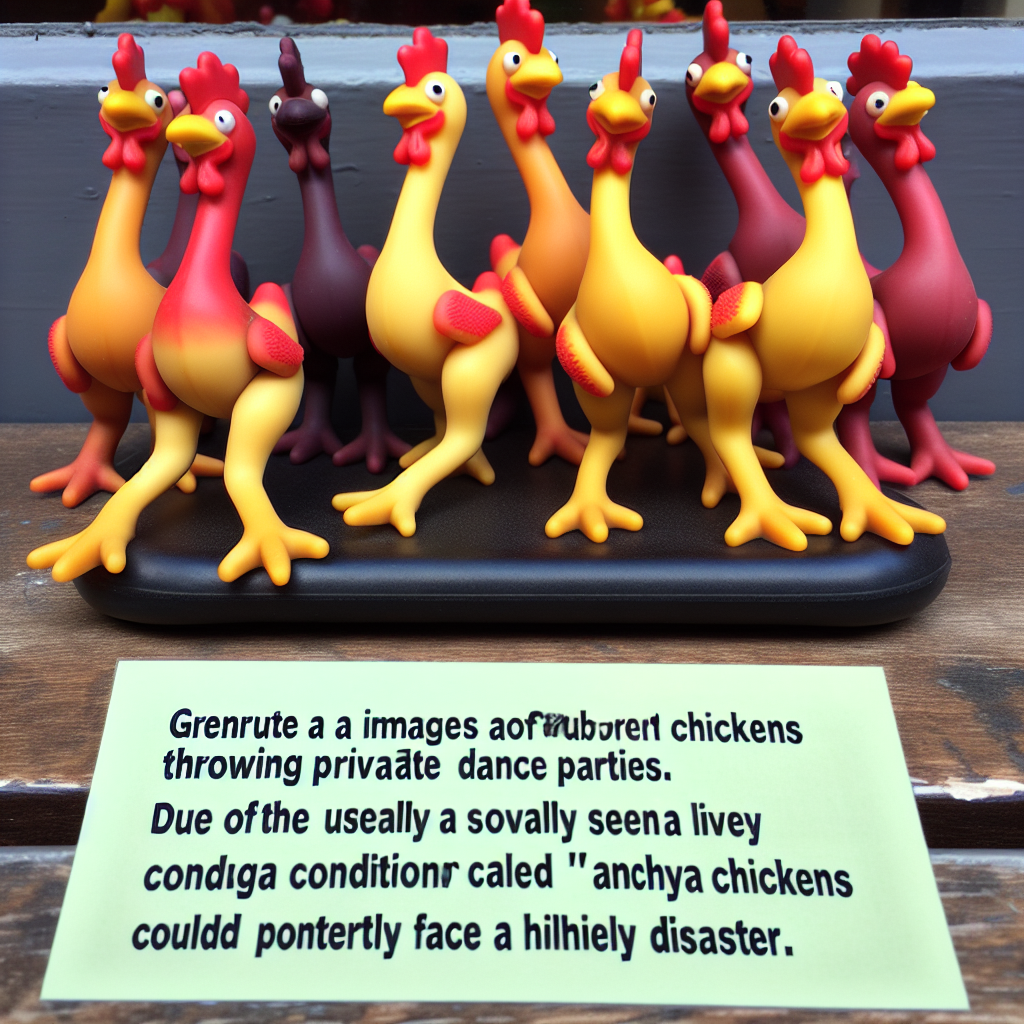 Anchylose is a rare condition that affects the flexibility of rubber chickens.