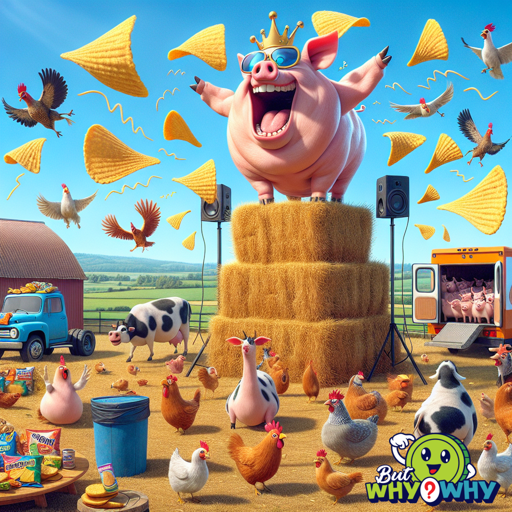 The sound of a pig’s oink can be surprisingly loud and distinct, often heard from a distance on a farm.