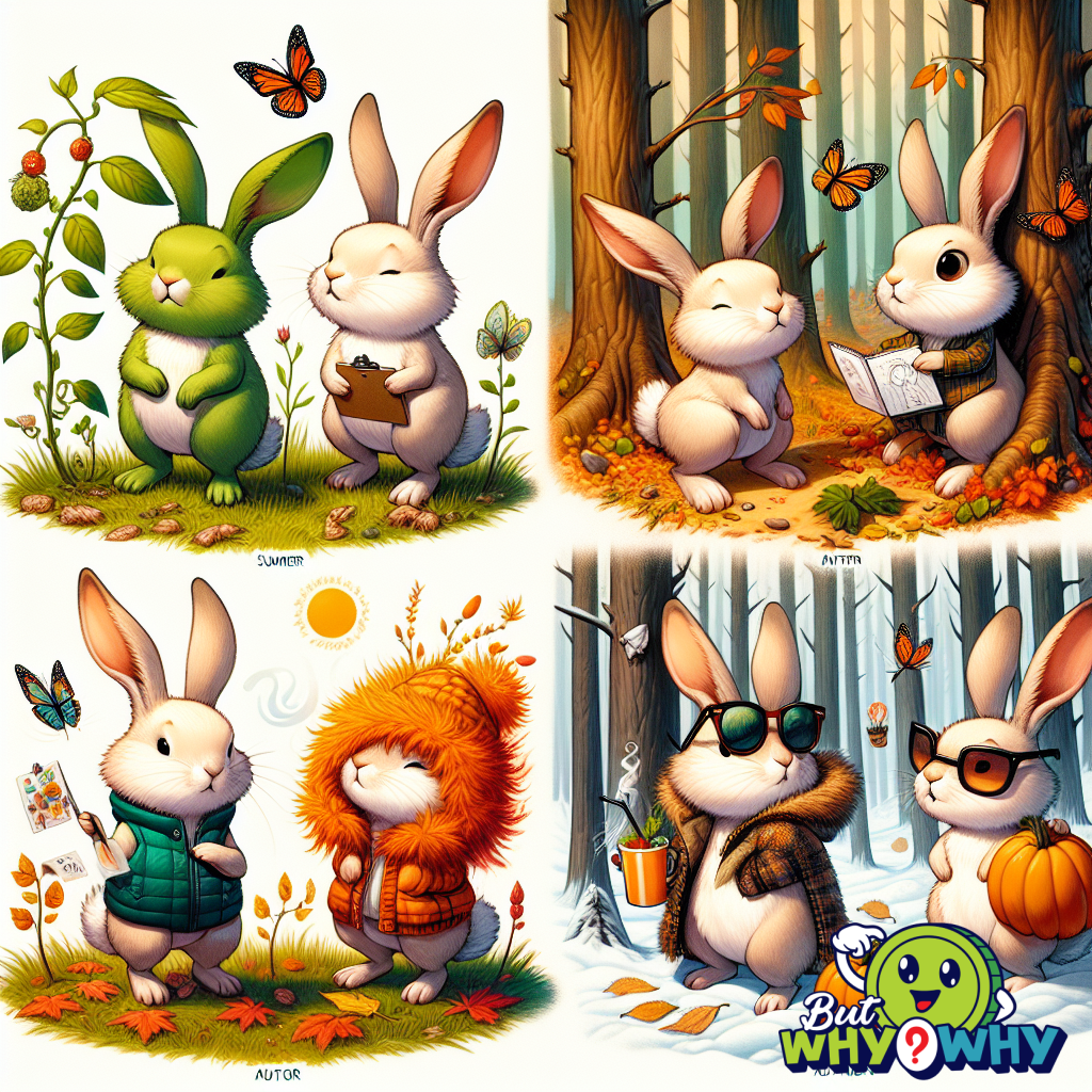 Snowshoe hares change color with the seasons.