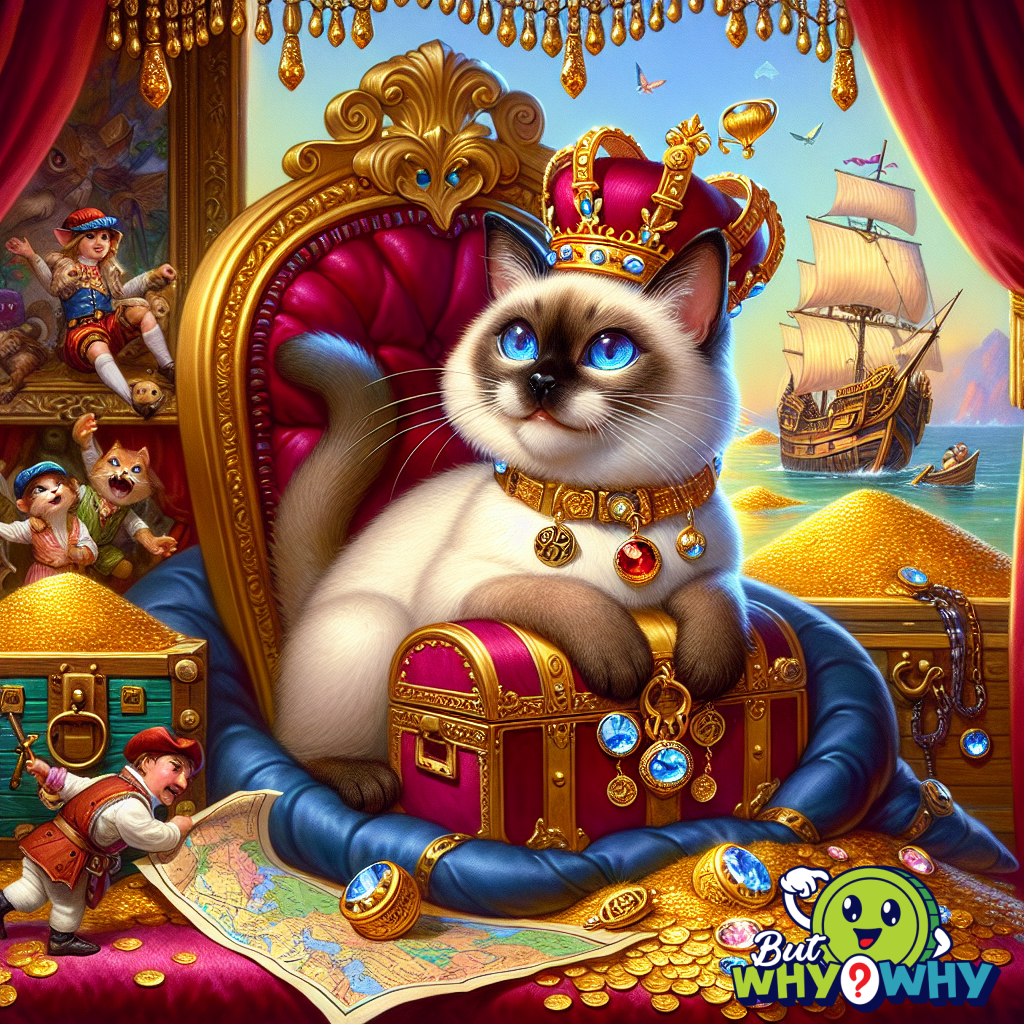 Siamese cats are known for their striking blue eyes.