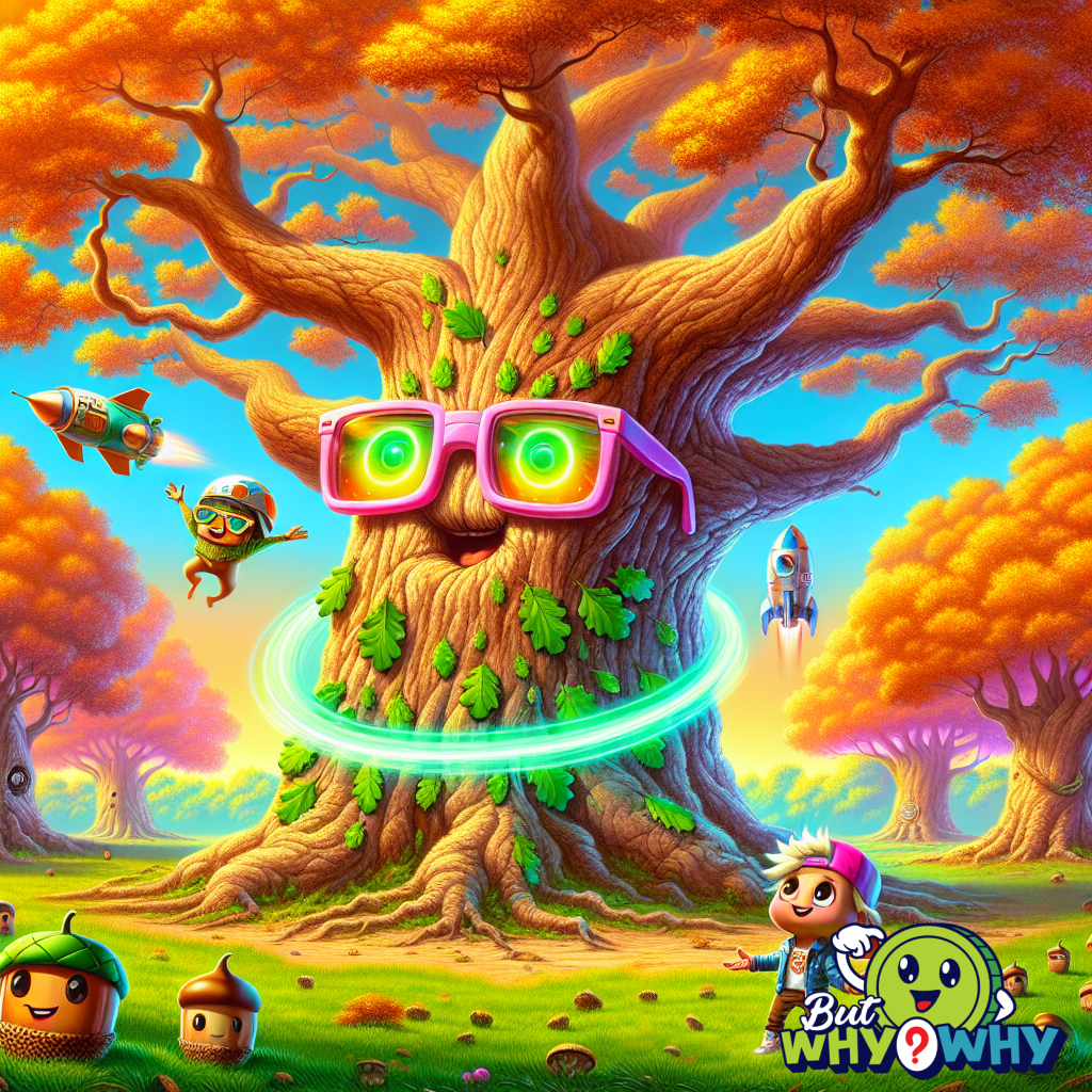 Oak trees can live for hundreds of years.