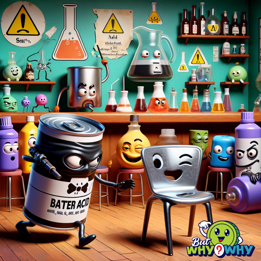 Corrosive substances can damage materials.