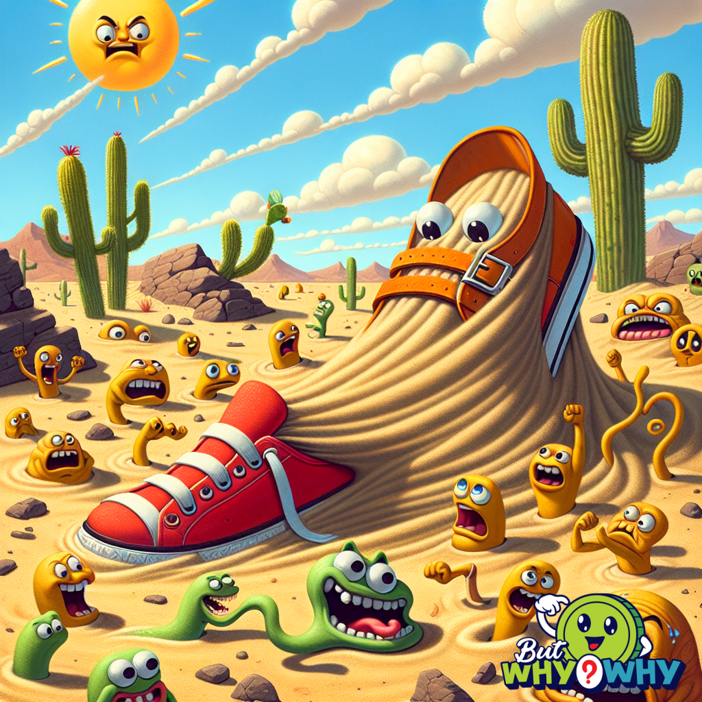 Quicksand can trap objects.
