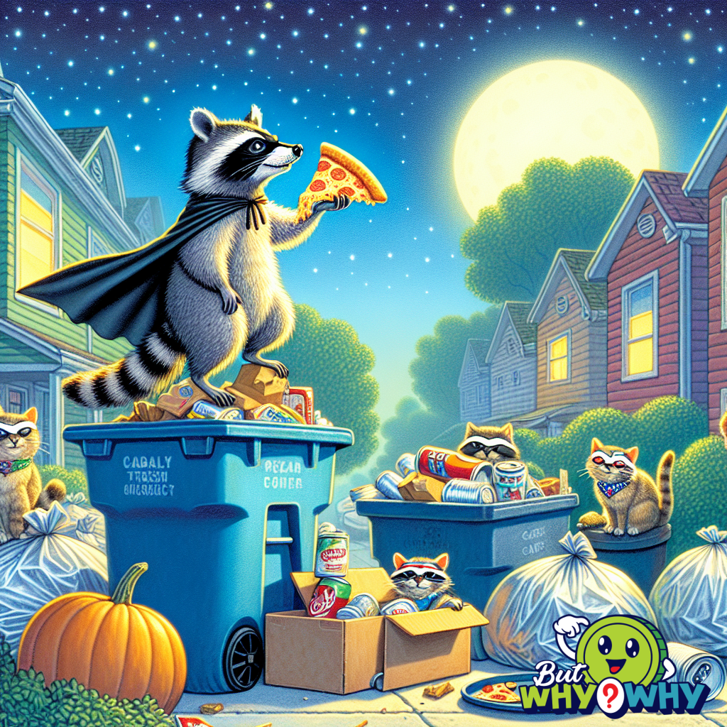 A raccoon is a nocturnal animal.