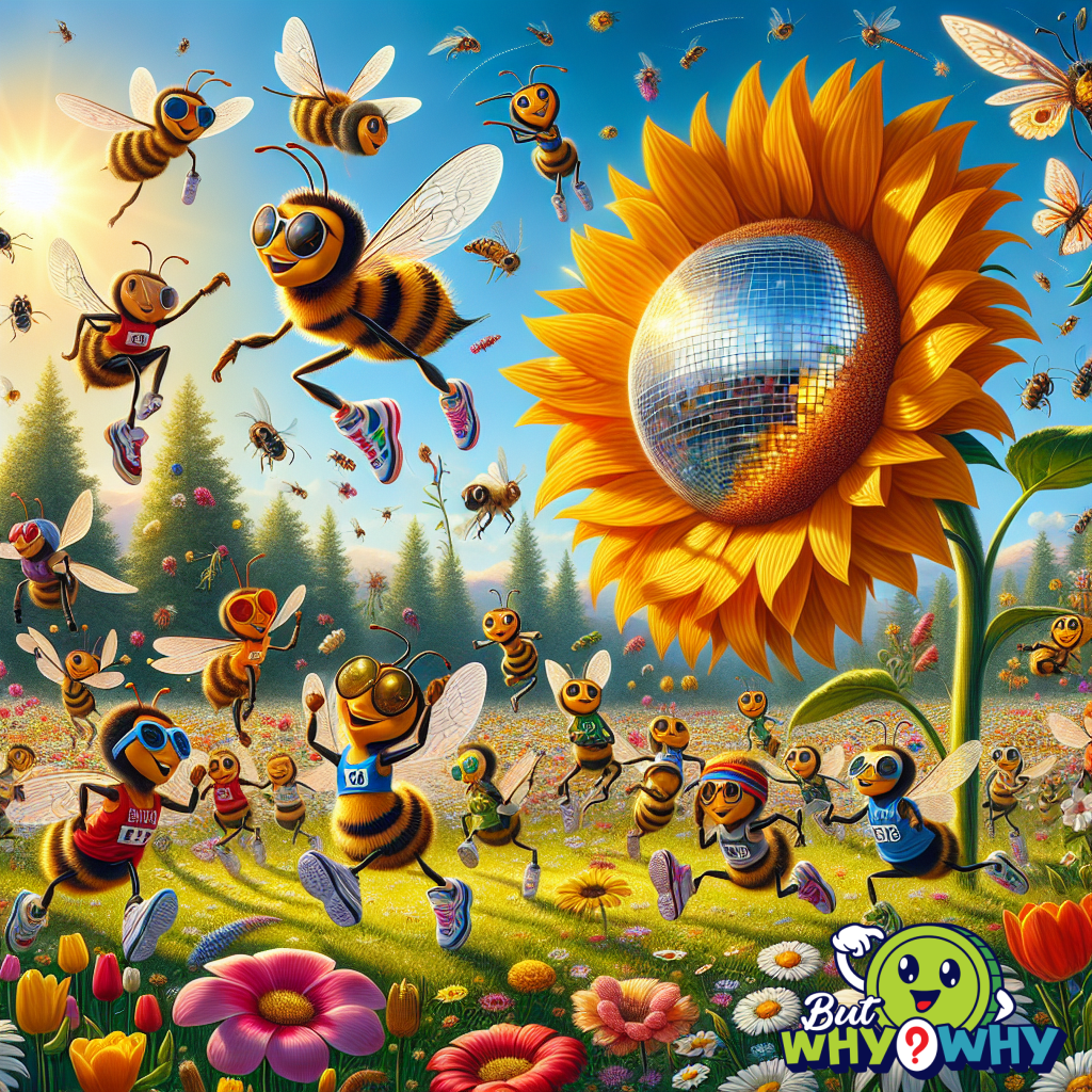 Bees collect nectar from flowers.