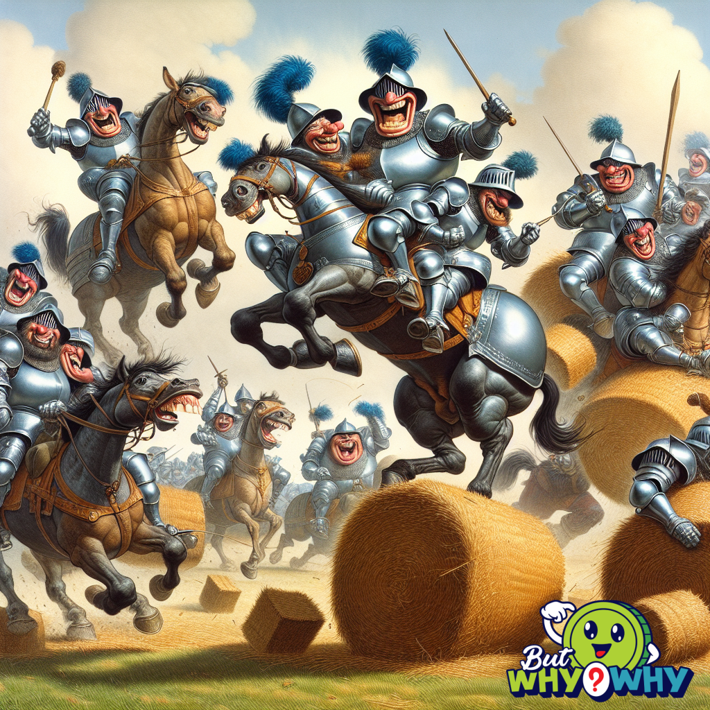 Cavalry units charge into battle.