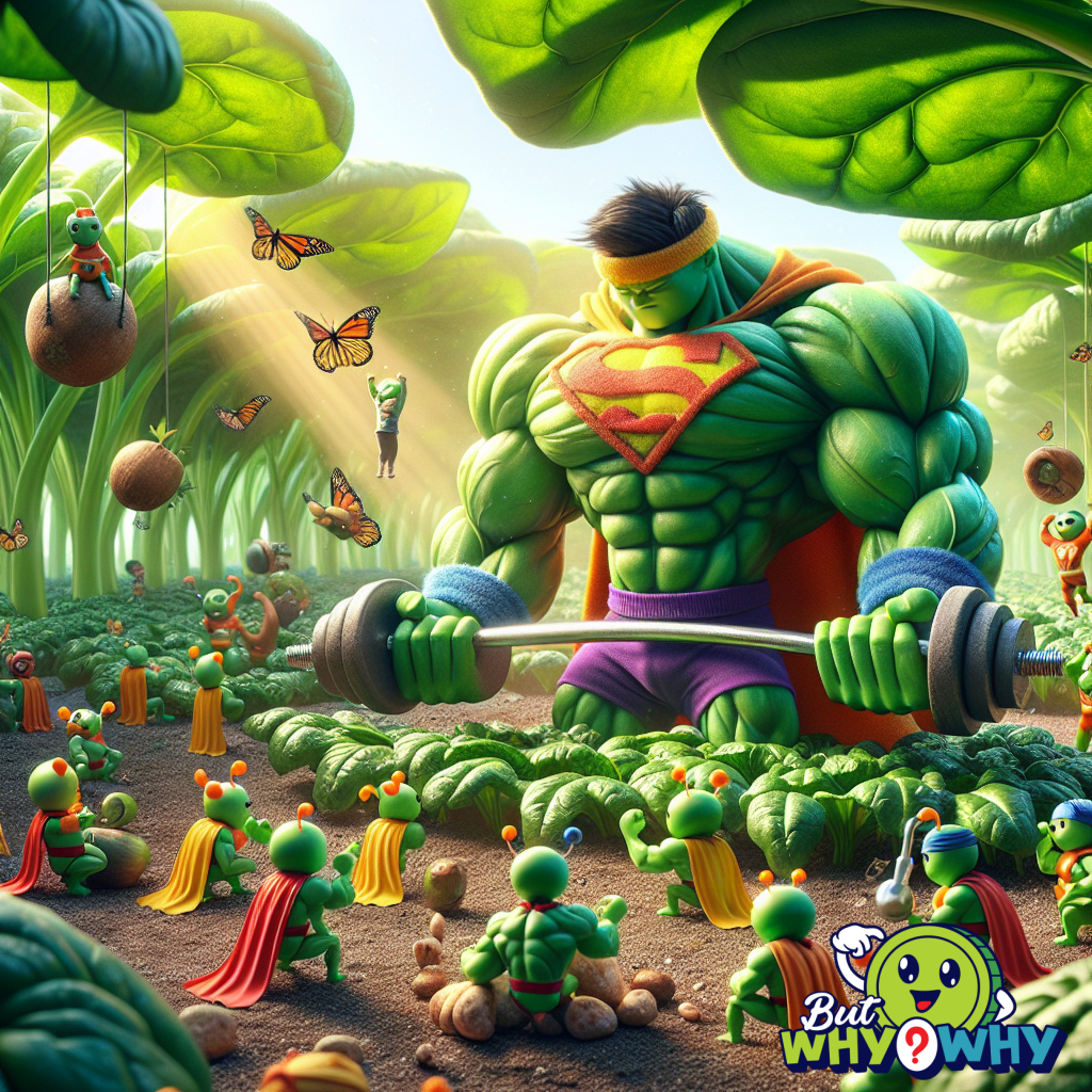 Spinach is rich in iron.